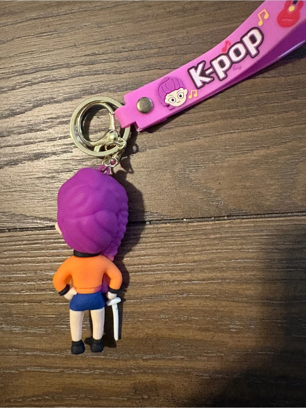 K-Pop Demon Hunters Rumi Silicone Keychain Wristlet Bag Accessory New